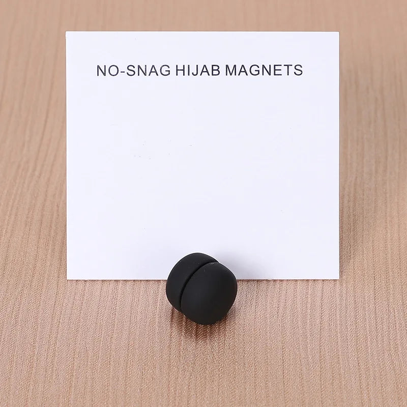WLP Magnetic Hijab Clips - Solid Color Round Strong Magnet Pins for Silk Scarves Shawls Turban Accessories