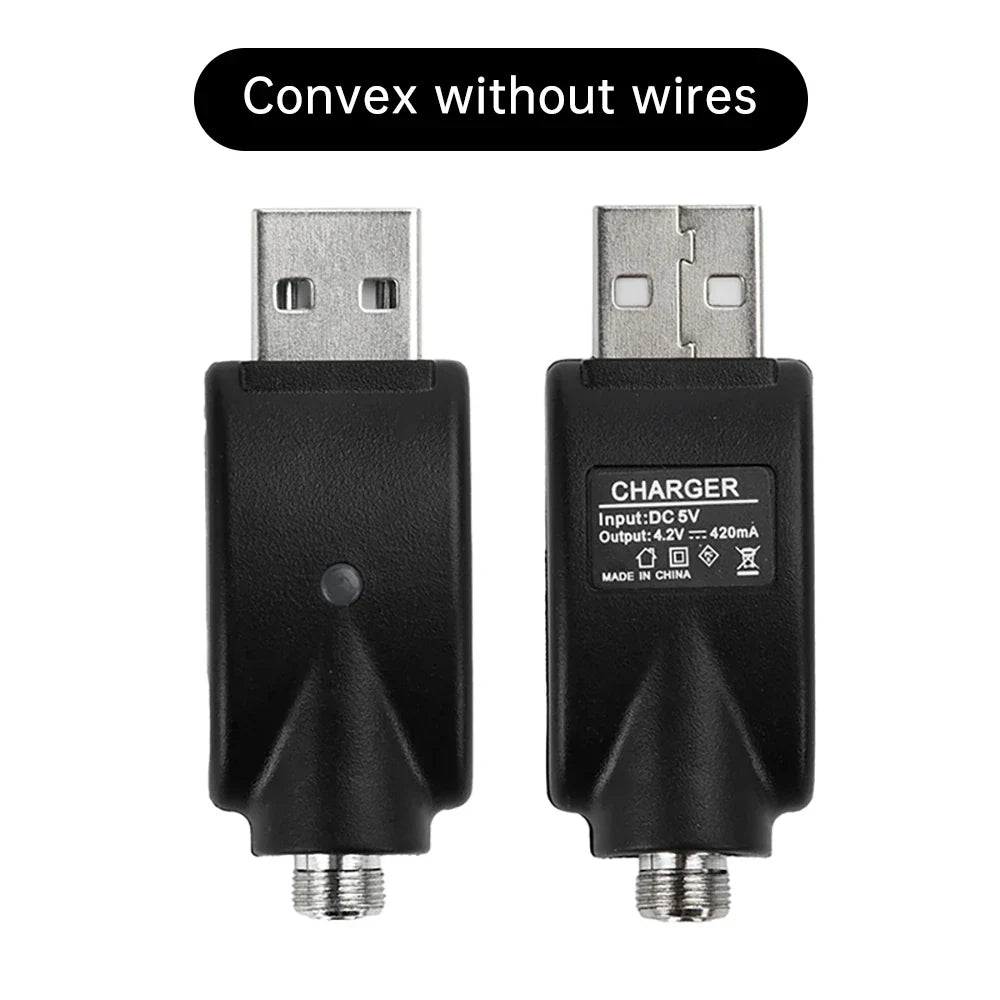 510 Smart USB Charger Adapter – Portable LED Indicator with Overcharge Protection for Battery Rod & Power Bank 4.2V/420mAh