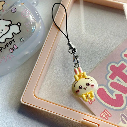 New Kawaii Chiikawa Hachiware USAGI Pendant – Cute Anime Cartoon Keychain & Bag Charm, Gift for Students and Friends