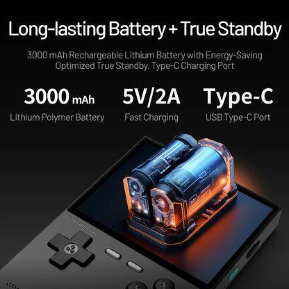 TRIMUI BRICK Handheld Game Console – 3.2'' IPS Screen, Linux System, LED Lighting, Metal Back Panel, Free Keycap Gifts