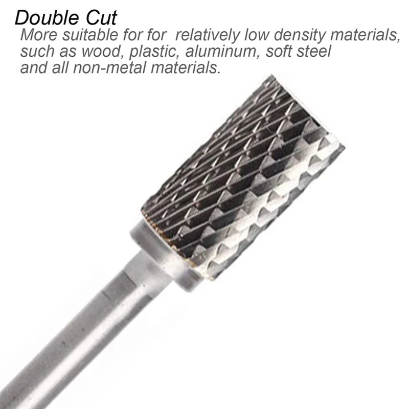 Extra Long 100mm Rotary Rasp File | Carbide Burr Alloy Bits for Metal & Wood Carving | Milling Cutter Drill Abrasive Tool