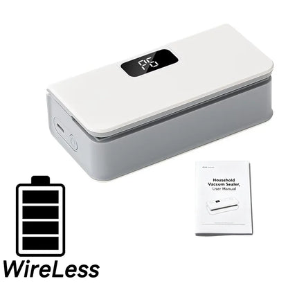 Portable Vacuum Sealer for Food Storage – Kitchen Gadget Air Compressor Plastic Bag Sealer Vacuum Packaging Machine for Home Use