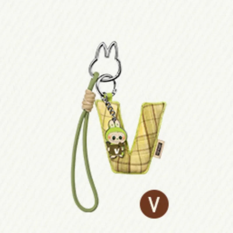 POP MART Labubu The Monsters Pin — Love Series Letter Pendant Blind Box, Mystery Toy Figure Ornament