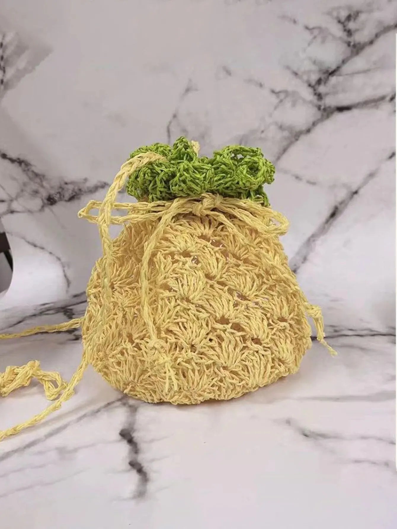 Raffia Straw Yarn - 100g Handmade Crochet Material for Summer Hats, Bags & DIY Handcraft Projects