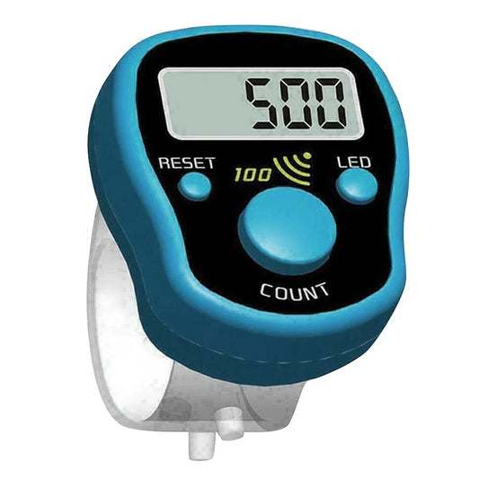 Mini Stitch Marker Finger Counter — LCD Electronic Digital Row Counting Tally Tool