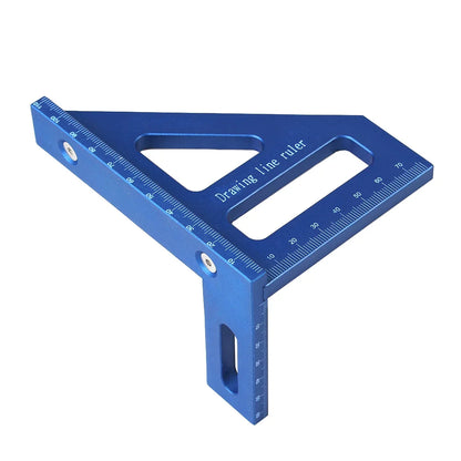 3D Multi-Angle Measuring Ruler – 45/90 Degree Plastic Carpentry Square Protractor & Miter Triangle Layout Tool