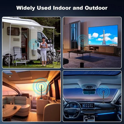 400+ Miles Long Range HD TV Antenna - Indoor & Outdoor Digital Antenna for Smart TV Local Channels
