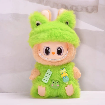 New Hot 2.0 Labubu Doll Outfit — Have A Seat Series Macaron The Monsters Vinyl Doll Clothes & Cap Accessories