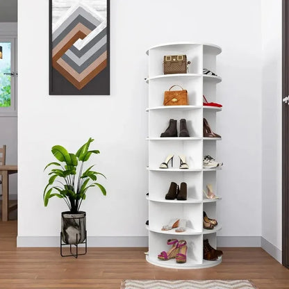 Multifunctional 360° Rotating Shoe Rack – Floor-Standing Storage Organizer for Shoes, Bags, Toys & Household Items