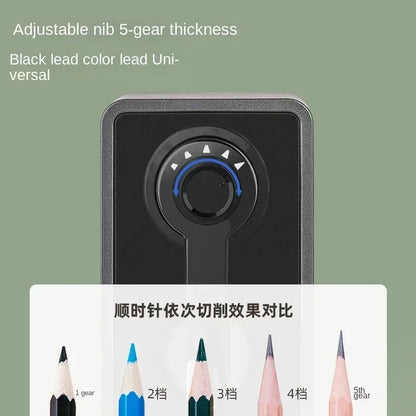 Adjustable Hand Crank Pencil Sharpener – Long-Lasting Blade Table Stationery Sharpener
