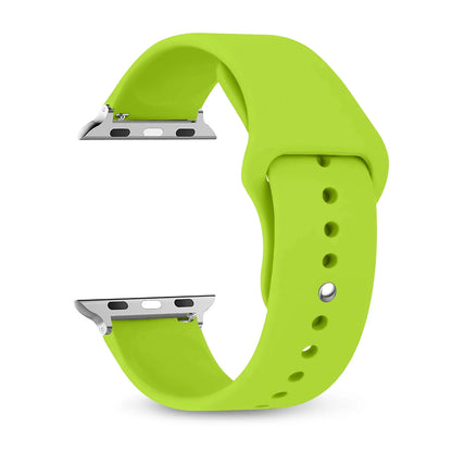 Silicone Apple Watch Band Strap - Sport Replacement Bracelet for iWatch Series Ultra 2, 9, 8, 7, 6, SE 38mm-49mm