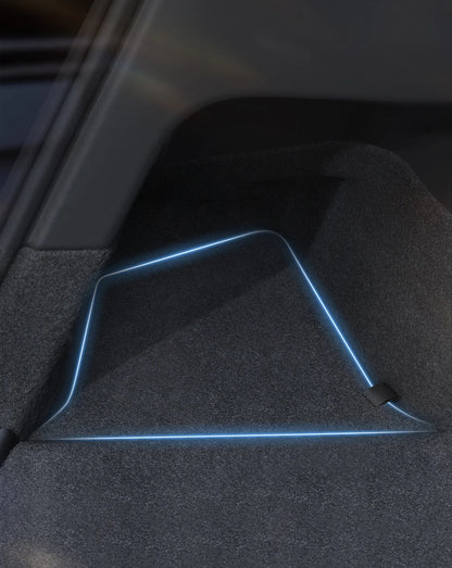 YZ Car Trunk Side Storage Box – Left & Right Organizer for Tesla Model Y Juniper 2021-2025 with Flocking Mat Cover