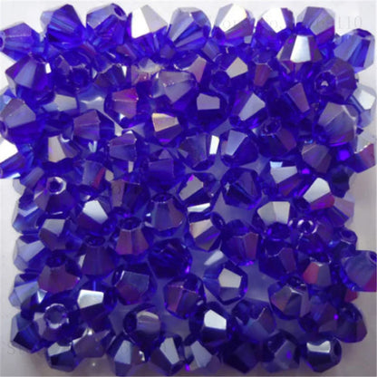 Isywaka 3–8mm Austria Crystal Bicone Glass Beads – Colorful Faceted Loose Spacer Beads for DIY Jewelry Making, Bracelet & Charm Craft Supplies
