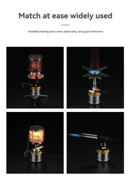 CAMPINGMOON Inflatable Aluminum Can Candle Light Set — Portable Camping & BBQ Atmosphere Lanterns