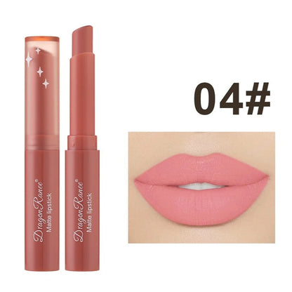 Nude Matte Waterproof Lipstick – Long-Lasting Velvet Red Lipsticks for Women, Non-Fading Lip Makeup