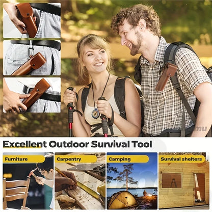 Portable Outdoor Survival Woodworking Auger Drill Bits Set - Bushcraft Hand Drill Punch Tool for Camping & Hiking