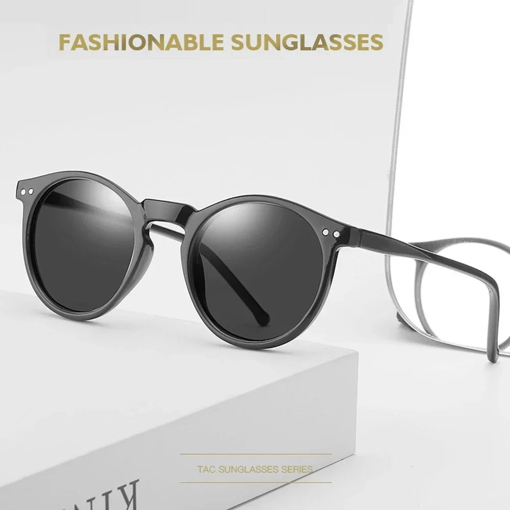 2025 Polarized Retro Round Sunglasses for Men & Women - Designer Vintage UV400 Goggles & Sun Glasses