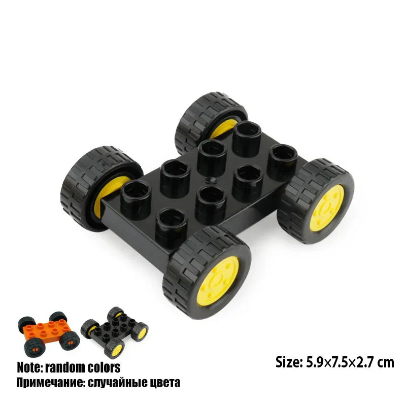 New Large Building Blocks Toys – Cartoon Princess Carriage, Car & Airplane Vehicle Models, Big Bricks Gift for Kids