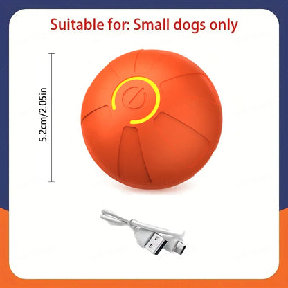 Smart Interactive Dog Toy Ball – USB Rechargeable Automatic Rolling & Bouncing Chew Toy for Puppies to Large Dogs