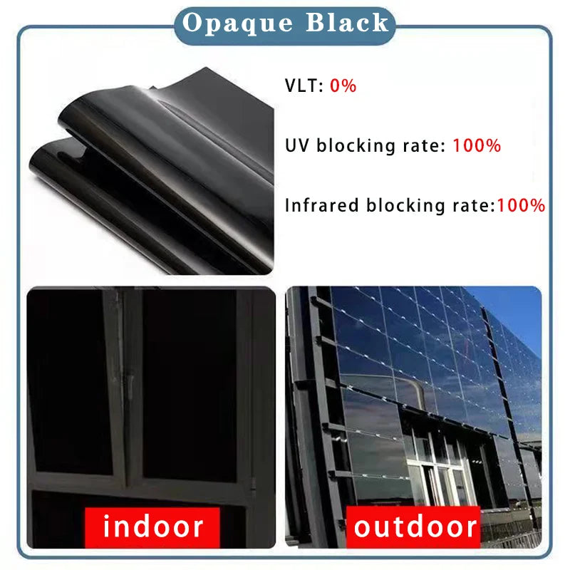 Solar Reflective Window Film - Insulation Privacy Glass Tint Sticker with 99% UV Protection for Home & Office Windows