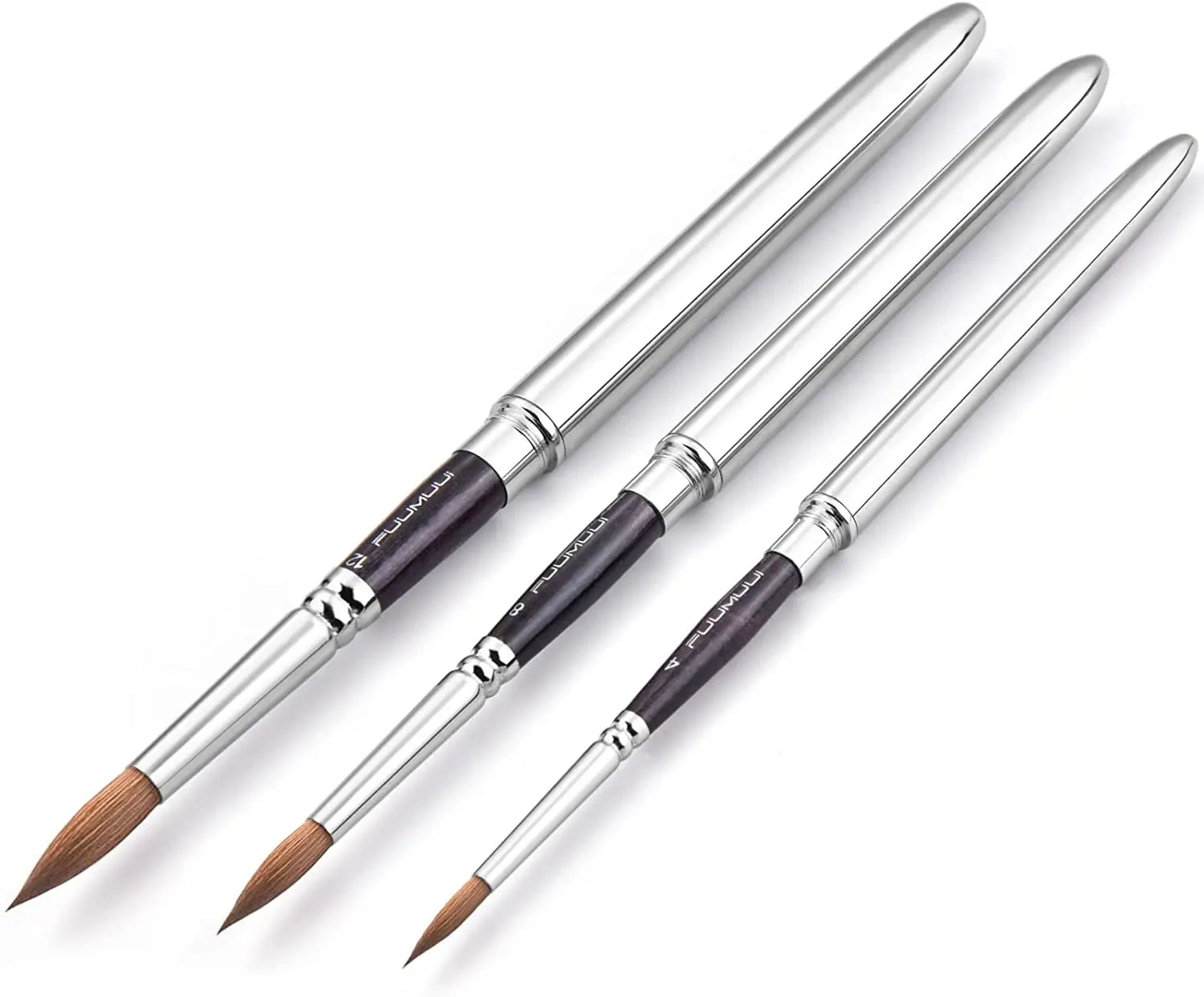 3 PCS Travel Watercolor Brushes: Portable Pocket Paint Brushes for On-the-Go Painting