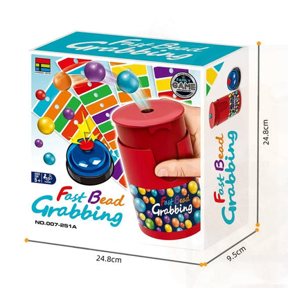 Fast Bead Grab Board Game — Two-Player Strategy Game with Bells, Fun Interactive Game for Kids & Adults
