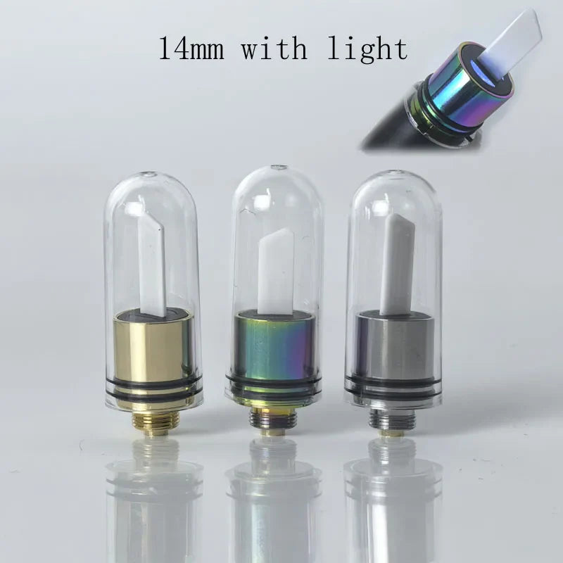 14mm Hot Knife Tip Ceramic Heating Tool – 510 Thread Preheat Cutting Tip with Light (1–5 Piece Set)