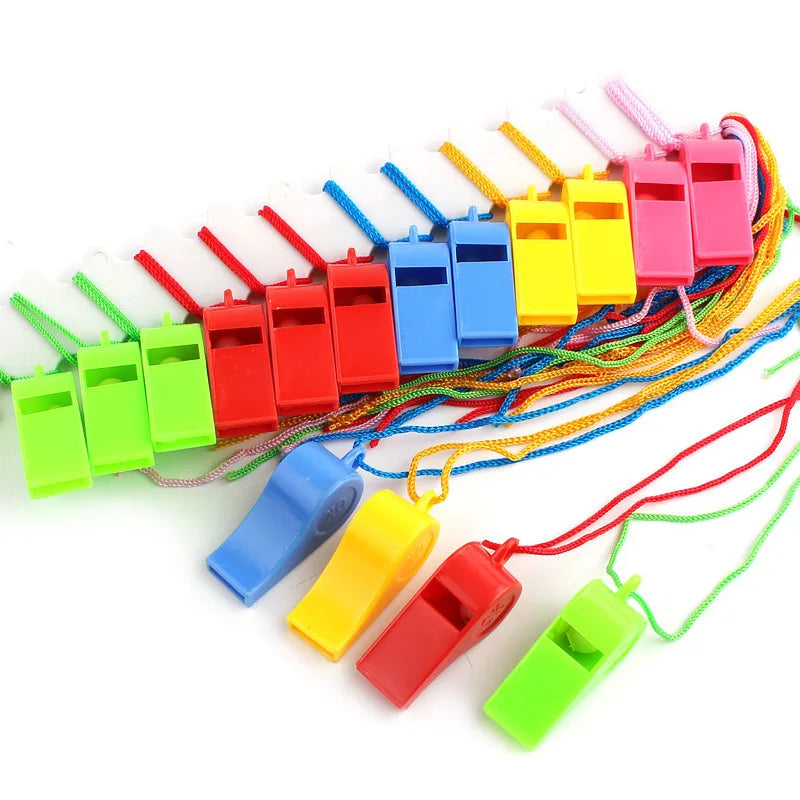 24PCS Colorful Birthday Whistles – Fun Party Toy & Cheer Props for Kids