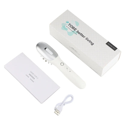 Electric EMS Scalp Massager Comb – LED Light Head Massager with Hair Oil Applicator for Relaxation & Hair Growth, Suitable for All Hairstyles