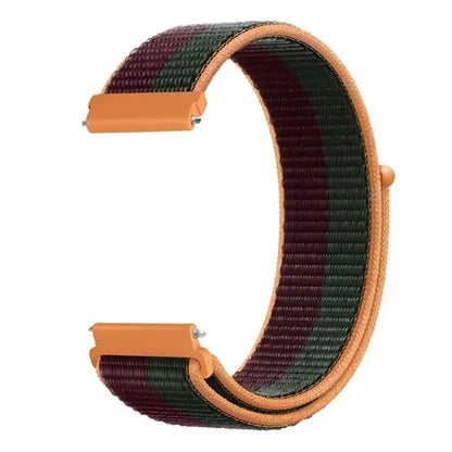 22mm Sport Nylon Loop Watch Band – Breathable Replacement Wristband for NORTH EDGE APACHE-46 Smartwatch, Durable Adjustable Strap