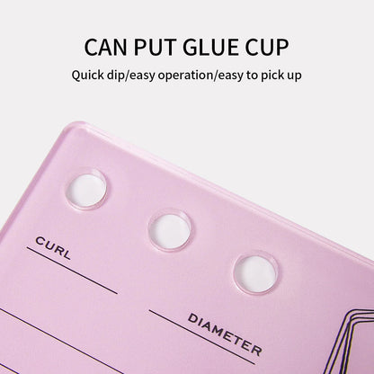 GLAMLASH Eyelash Extension Glue Pallet: Acrylic Board for False Lashes - Makeup Tool Holder