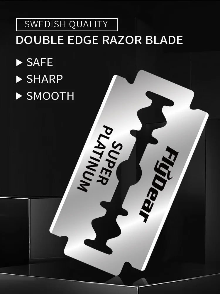 30/50/100pcs Double Edge Razor Blades – Professional Men's Safety Razor Blades for Shaving & Barber Beard Trimming