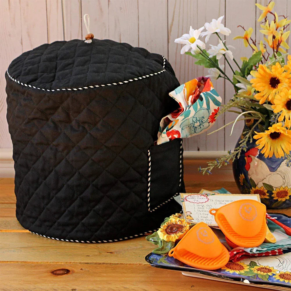 Pressure Cooker Cover 8QD - Decorative Anti-Static Dust Cover with Lining for Home Use
