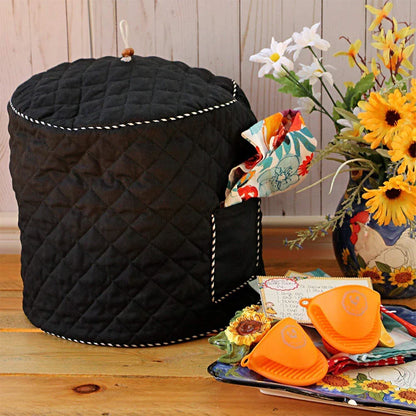 Pressure Cooker Cover 8QD - Decorative Anti-Static Dust Cover with Lining for Home Use