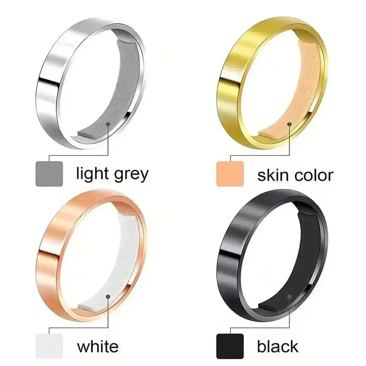 4PCS Ring Size Adjuster - Colorful EVA Sizing Pads for Loose Rings & Jewelry Fit Correction