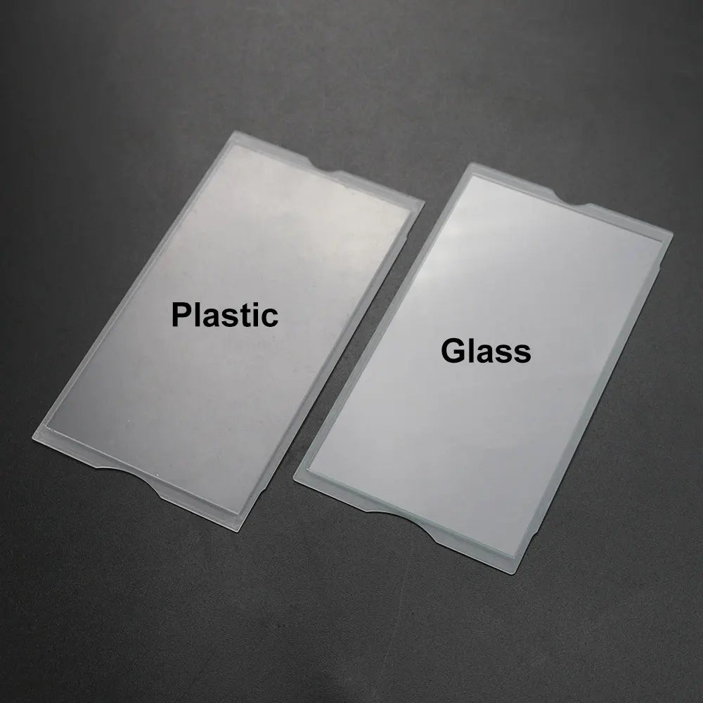JCD Transparent Glass Screen Lens Cover – Display Panel Protector for PSP 2000/3000 Console with Clear Frame