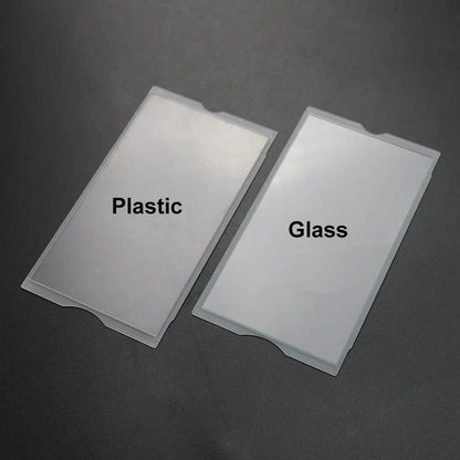 JCD Transparent Glass Screen Lens Cover – Display Panel Protector for PSP 2000/3000 Console with Clear Frame
