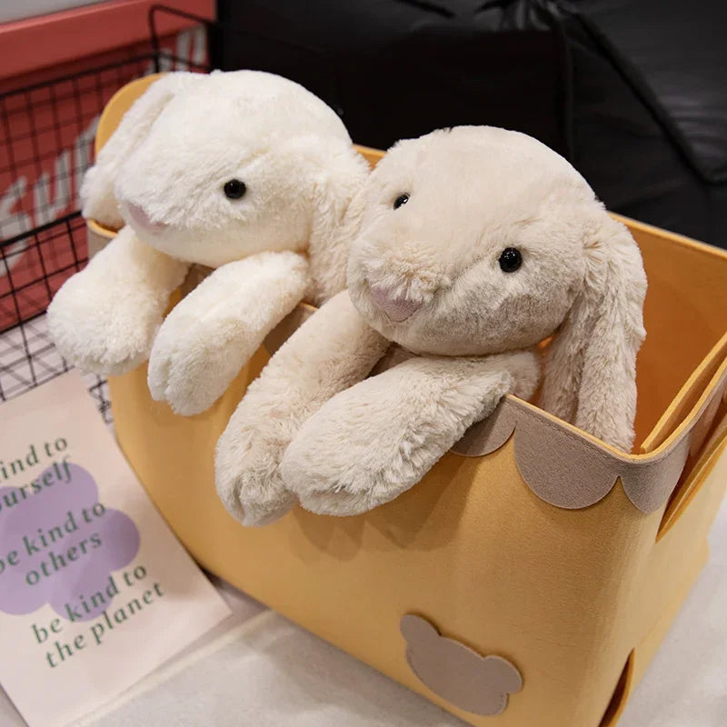 Kawaii Long-Ear Rabbit Plush Toy — Stuffed Bunny Doll for Kids & Babies