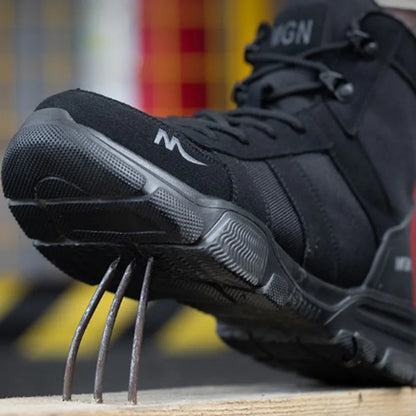Indestructible Work Boots – Steel Toe Safety Shoes for Men & Women, Puncture-Proof, Non-Slip Sneakers for Work