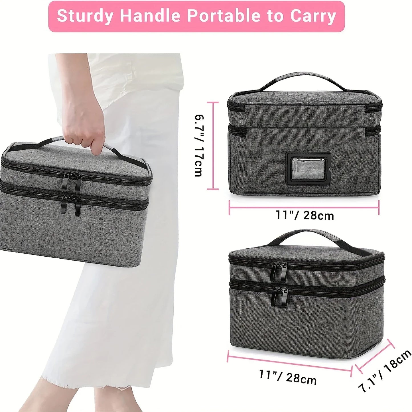 Medicine Organizer & Storage Bag — Family First Aid Box, Pill & Emergency Medication Organizer