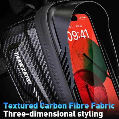NEWBOLER Bicycle Bag – Waterproof Cycling Top Tube Frame Bag with 6.5-Inch Phone Case, Touch Screen Storage for MTB and Road Bikes