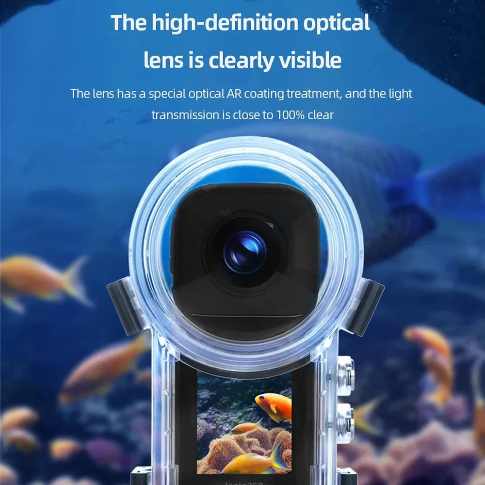 Invisible Dive Case for Insta360 X3 – Waterproof 50M Diving Protector Shell for Insta360 X3 Accessories (2023)