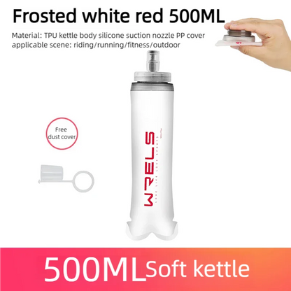 WRELS Folding Soft Water Bottle – Collapsible BPA-Free Sport Flask for Running, Camping & Hiking