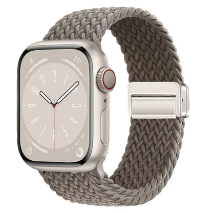 Nylon Braided Apple Watch Band - Durable Replacement Strap for Series 10/9/8/7/6/5/3 SE Ultra 49mm to 38mm