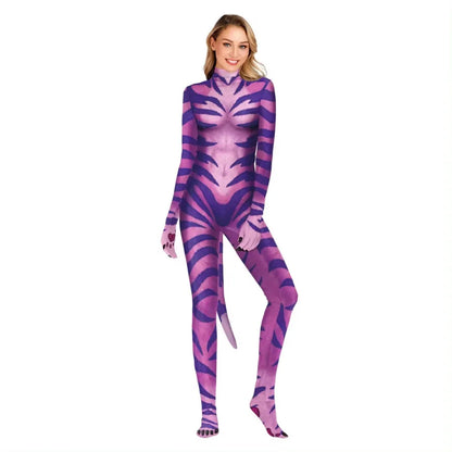 Avatar The Way of Water Costume - Unisex Alien Tail Bodysuit for Halloween Cosplay & Parties