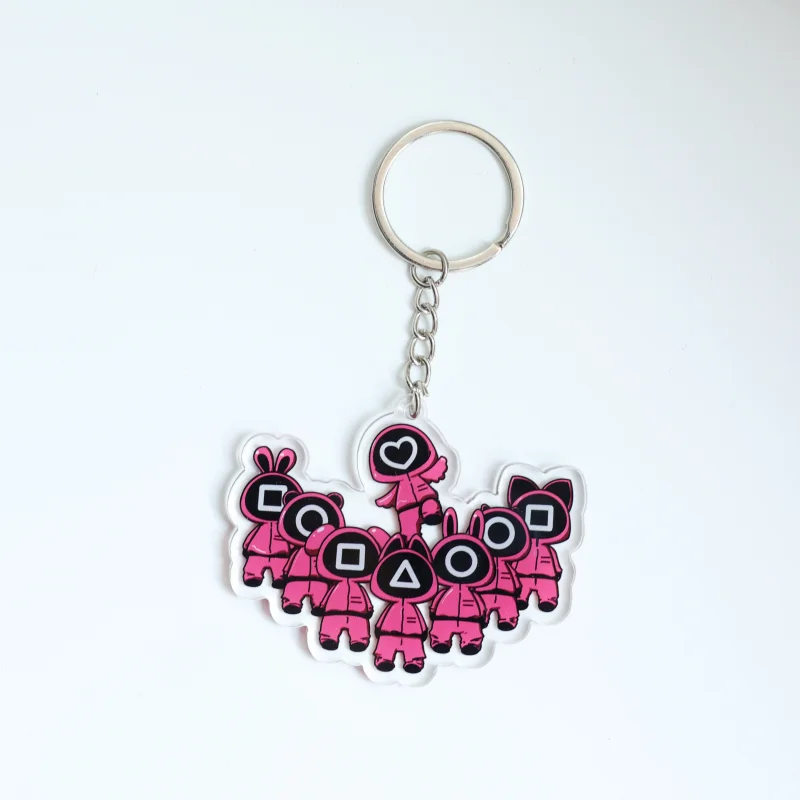 Custom 5cm Acrylic Keychain — HD Transparent Anime Character Charm for Women, Couples Accessories & Easter Gift