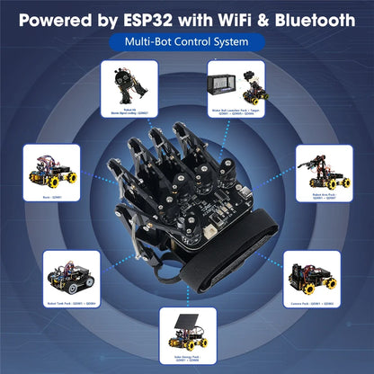 ACEBOTT Sensing Gloves Robot Car Kit - Gesture Control Smart Motion-Sensing Car for Arduino Learning & DIY Projects
