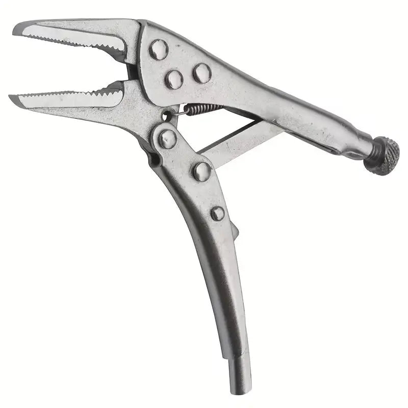 5-Inch Heavy-Duty Mini Sharp-Nose Pliers – Adjustable Non-Slip Grip Compact Metal Clamping Tool for Precision Repair & DIY Use