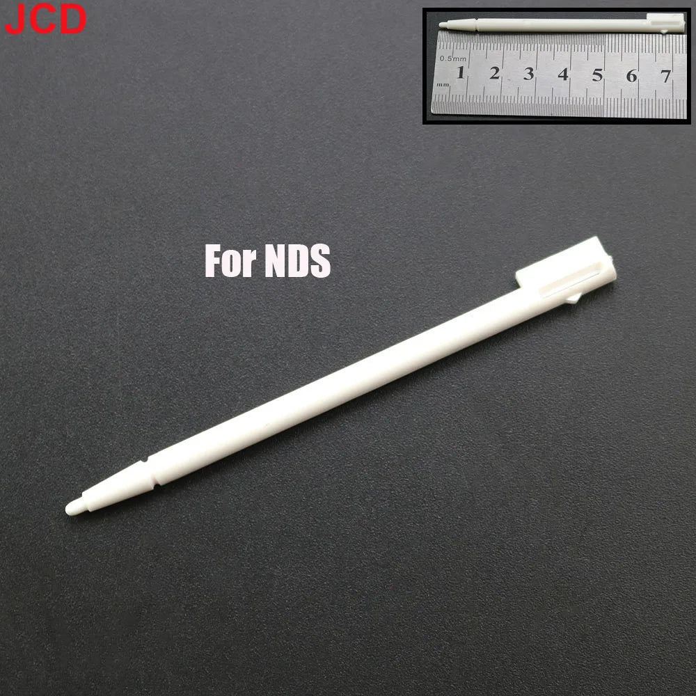 White Plastic Telescopic Stylus Pen — Touch Screen Stylus for 2DS/3DS/New 2DS LL XL/New 3DS XL/NDSL/NDSi/NDS