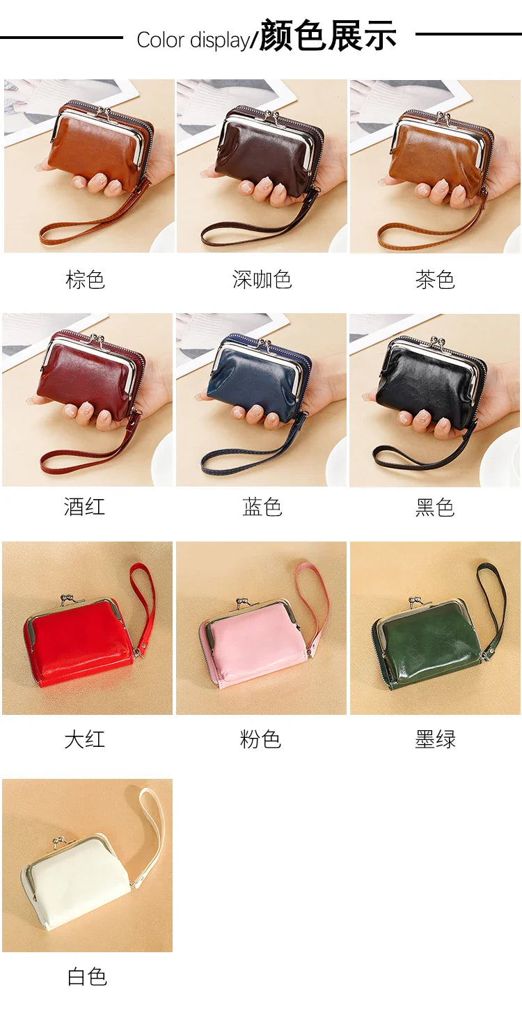 Lonny 4-Inch Zip-Up Card Holder – Women’s Buckle Coin Purse Clutch, Cross-Border Supply
